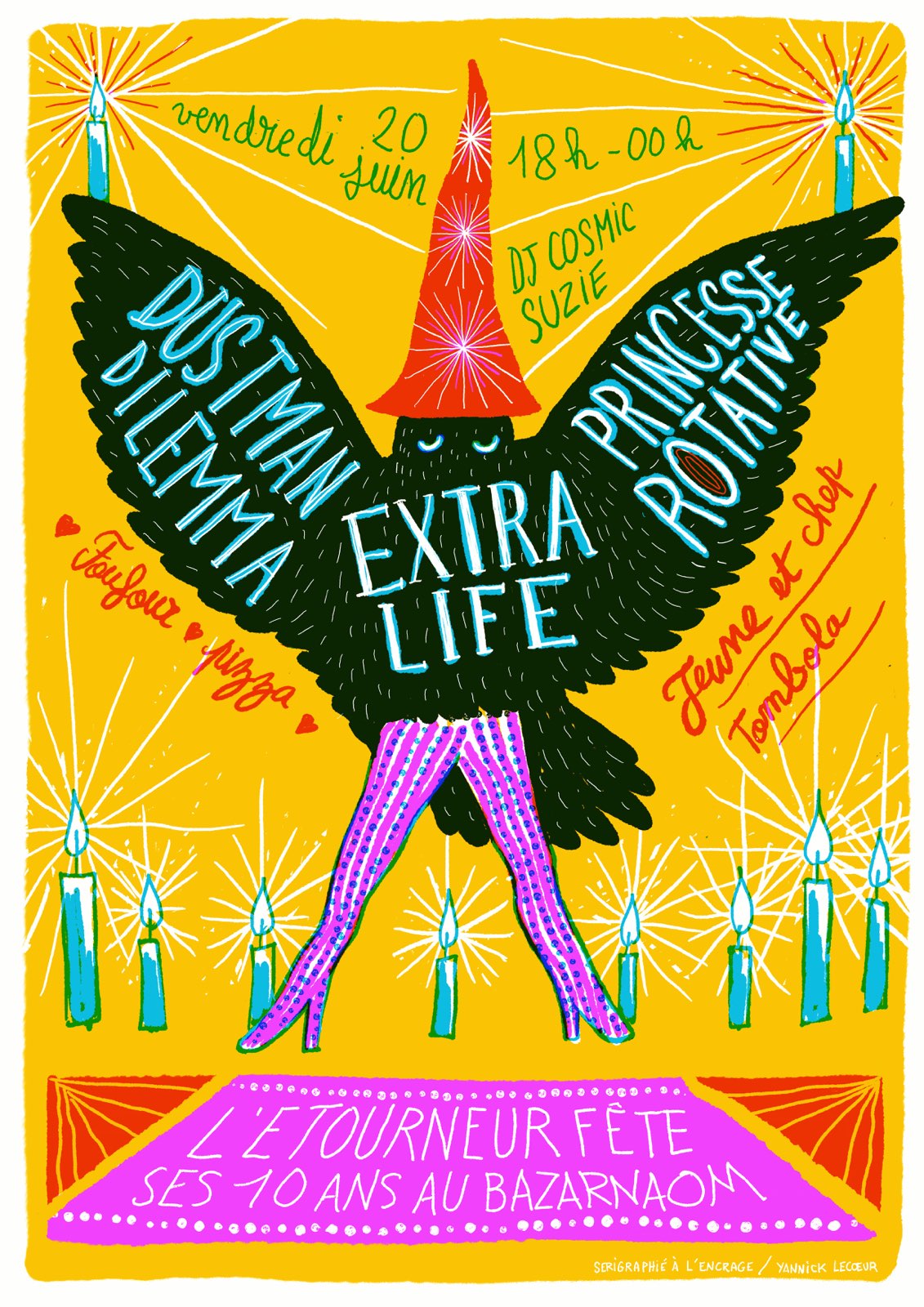You are currently viewing Ven. 20.06 | Extra Life + Dustman Dilemma + Surprises – Les 10 ans de L’Etourneur